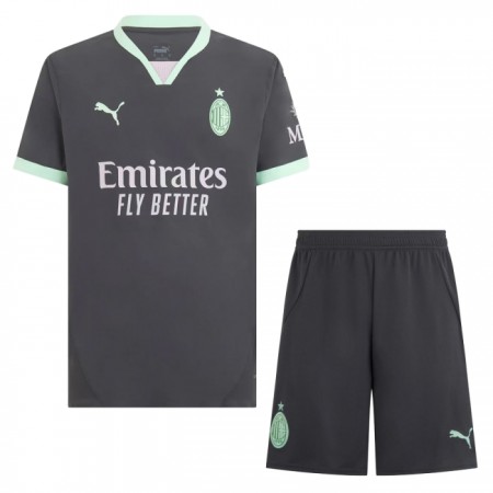 Koszulka AC Milan Dziecięcy Trzeci 2024-25 Koszulki Piłkarskie Krótki Rękaw